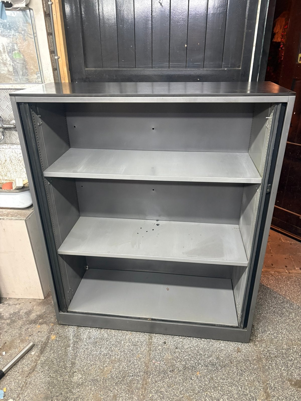 Mooie stalen kast, Ophalen, 50 tot 100 cm, Zo goed als nieuw, 150 tot 200 cm