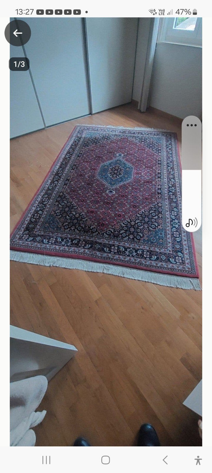 Handgeknoopt Oosters Tapijt - Grutman - Zo goed als nieuw, Ophalen, Blauw, 150 tot 200 cm, 200 cm of meer