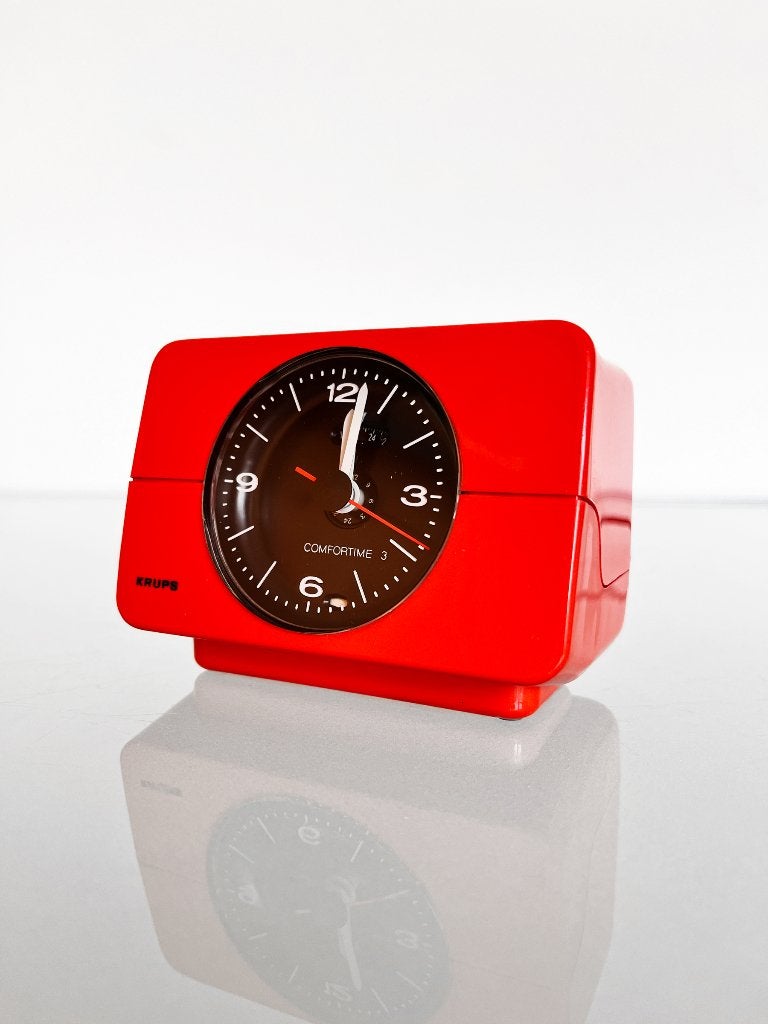 Vintage Space Age Krups Comforttime wekker, Ophalen of Verzenden, Wandklok