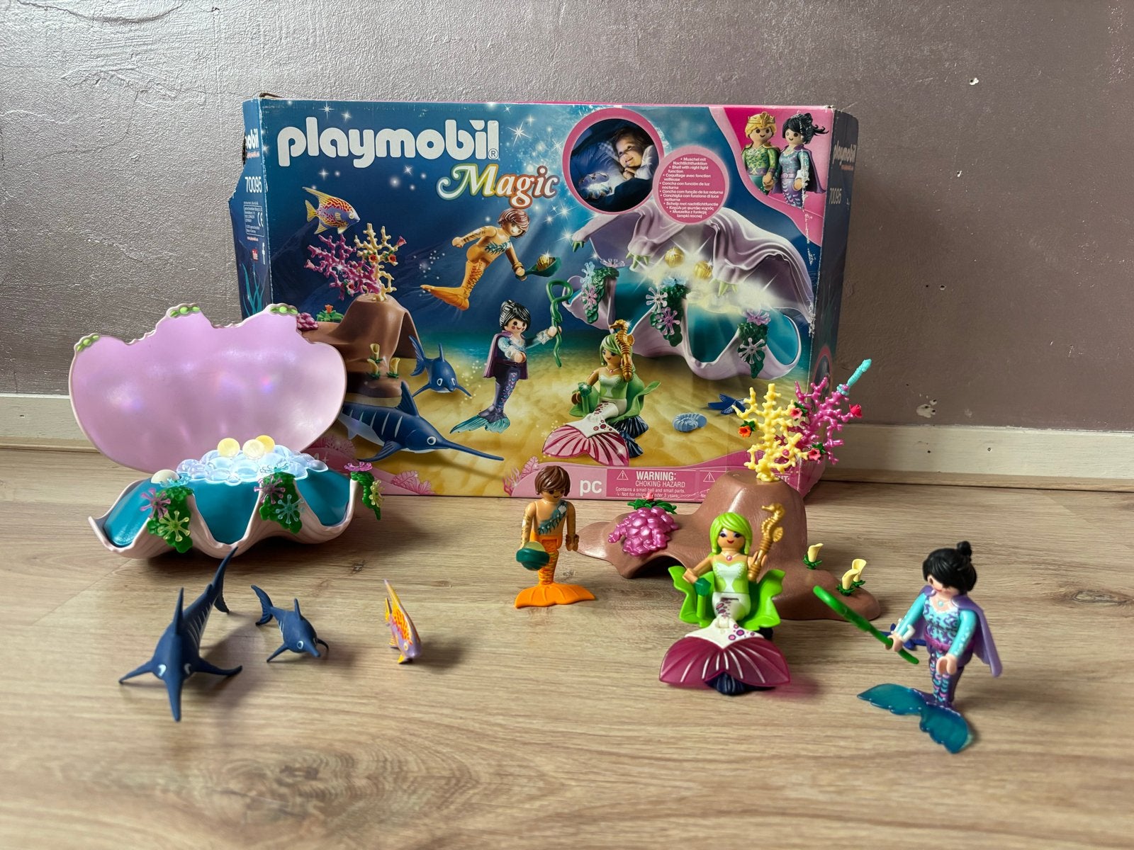 Playmobil Magic nachtlampje schelp, Complete set, Fantasy, Ophalen of Verzenden, Zo goed als nieuw