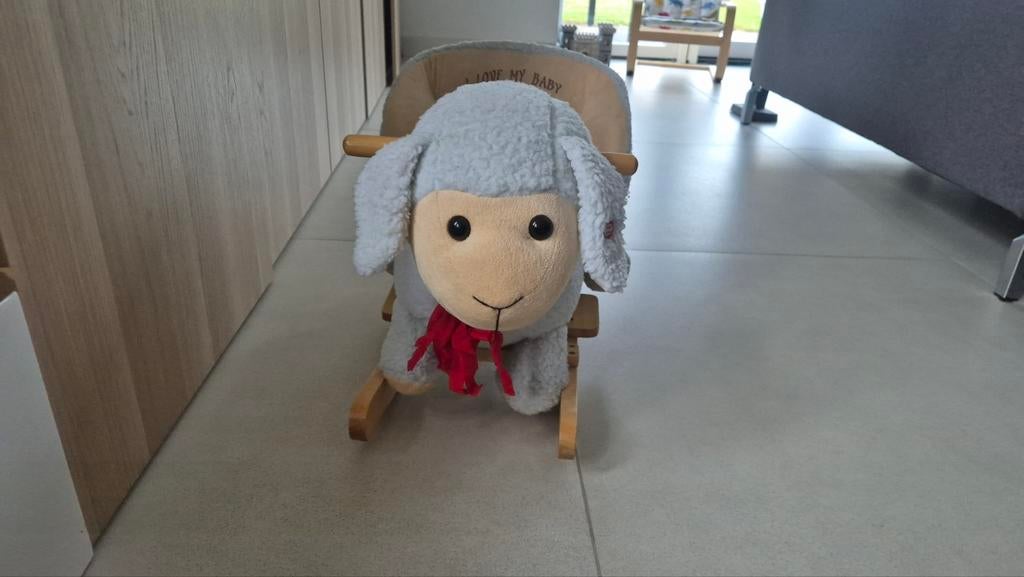 Schattig schaap schommelstoel voor baby's, Ophalen of Verzenden, Gebruikt, Jongen of Meisje