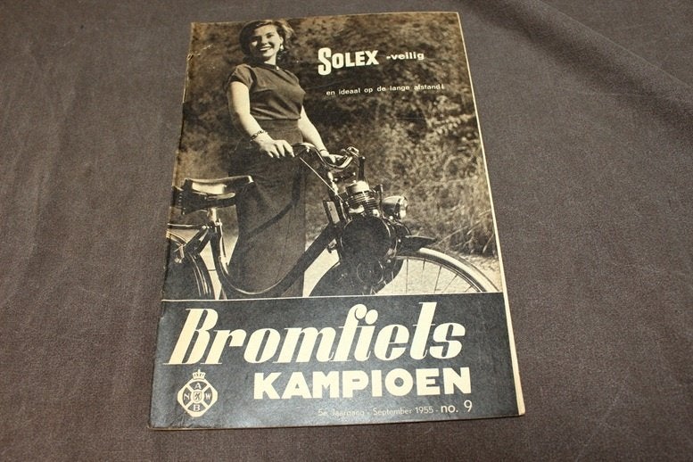 Blad Bromfiets Kampioen september 1955, Ophalen of Verzenden, Gebruikt