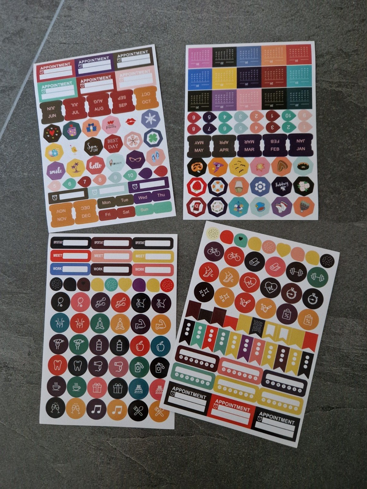 Planner stickers, Ophalen of Verzenden, Nieuw, Meerdere stickers