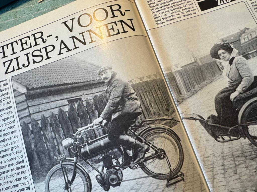 Verslag 1985 Zijspan voorspan Eysink Minerva, Verzamelen, Verzenden, Zo goed als nieuw, Motoren