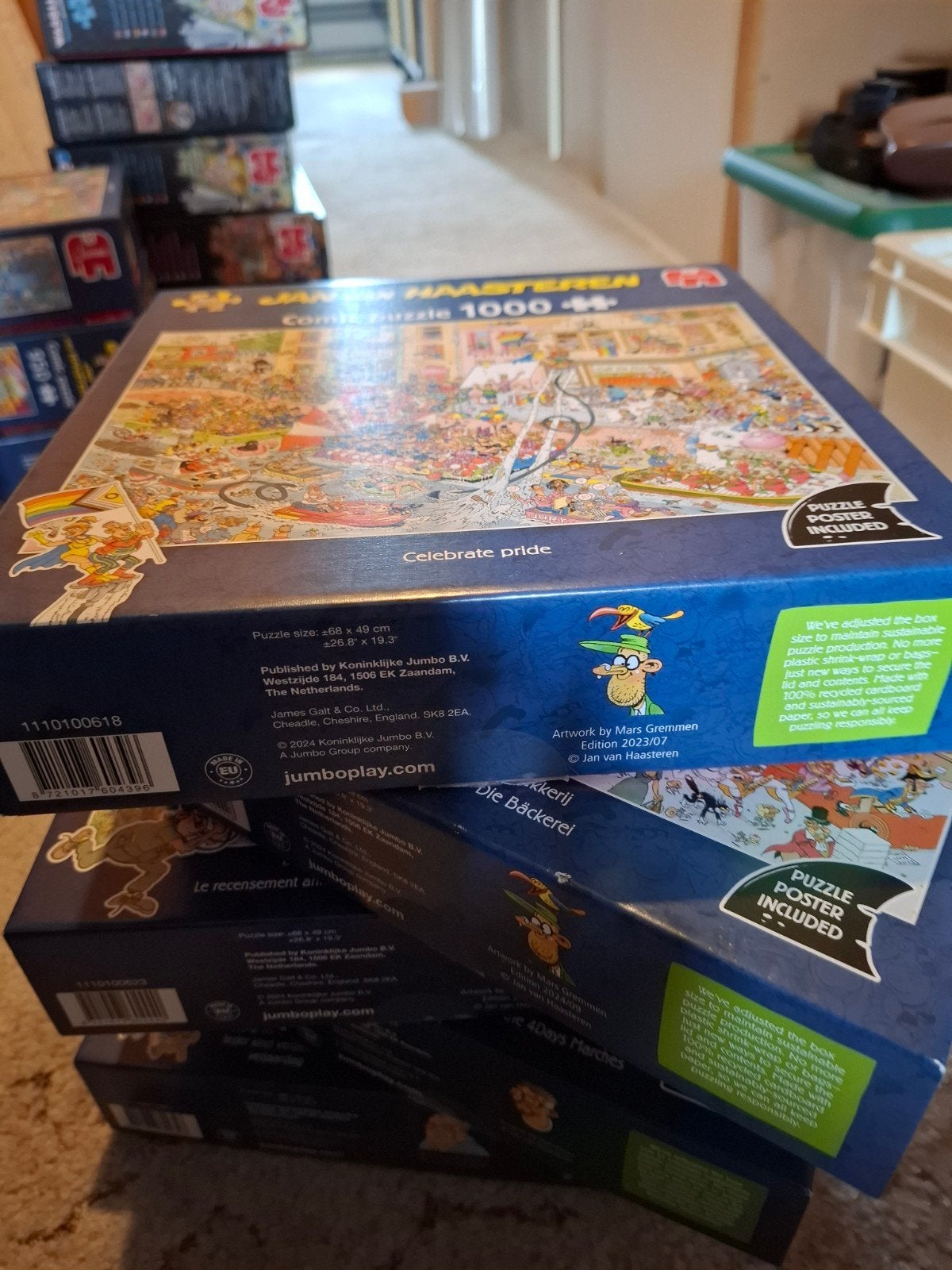 Jan van Haasteren 1000 stuks puzzels, Hobby en Vrije tijd, Denksport en Puzzels, Ophalen of Verzenden, 500 t/m 1500 stukjes, Zo goed als nieuw