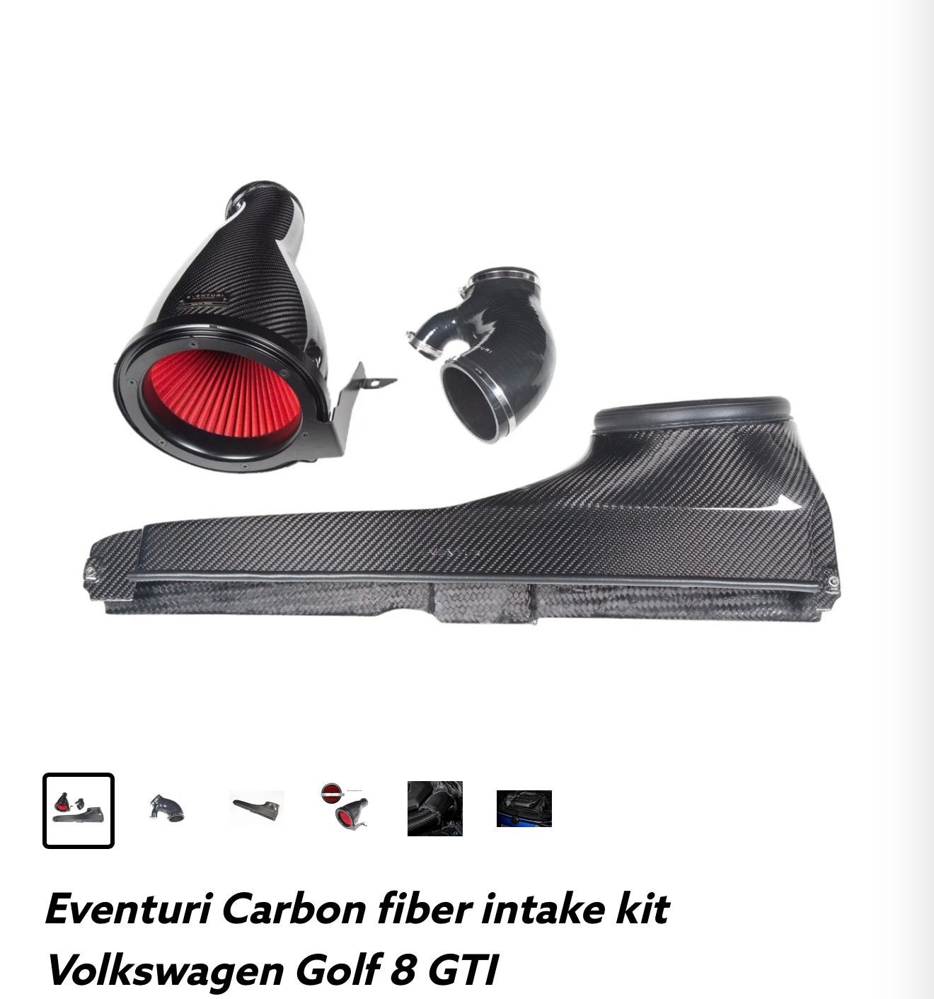 eventuri carbon intake golf 8 gti, Ophalen of Verzenden, Volkswagen