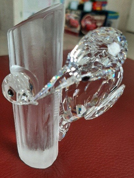 Swarovski Spechten jaarstuk 1988 met certificaat Zonder doos, Ophalen of Verzenden, Zo goed als nieuw, Figuurtje