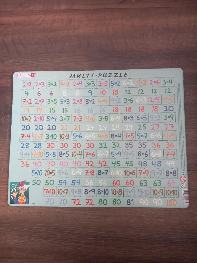 Larsen Multi-Puzzel: Tafels Oefenen, Ophalen, Gebruikt, Puzzelen