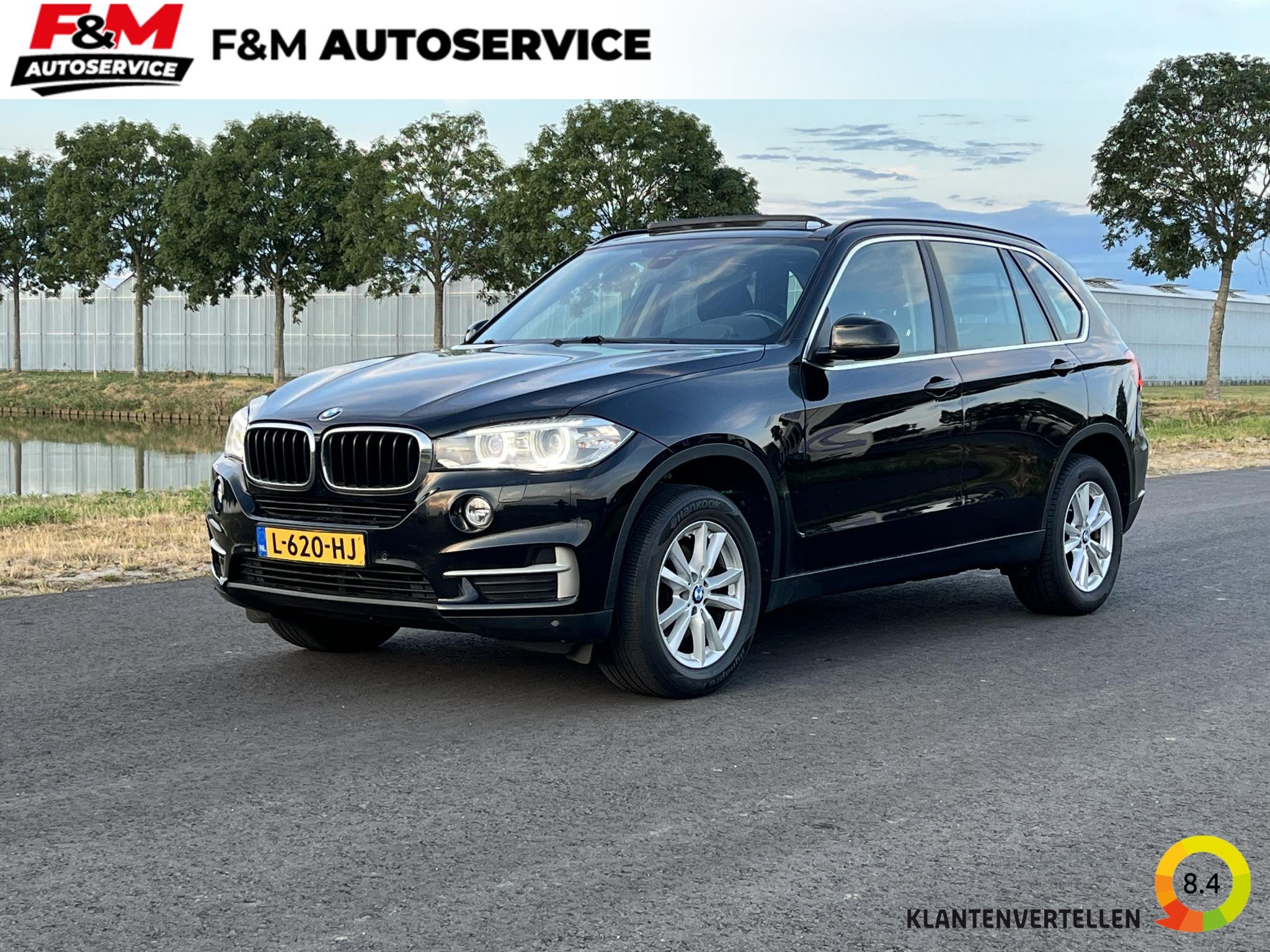 BMW X5 sDrive25d Clima, cruise, HUD, stoelverwarming, H&K, Auto's, 4 cilinders, 241 €/maand, Zwart, 218 pk