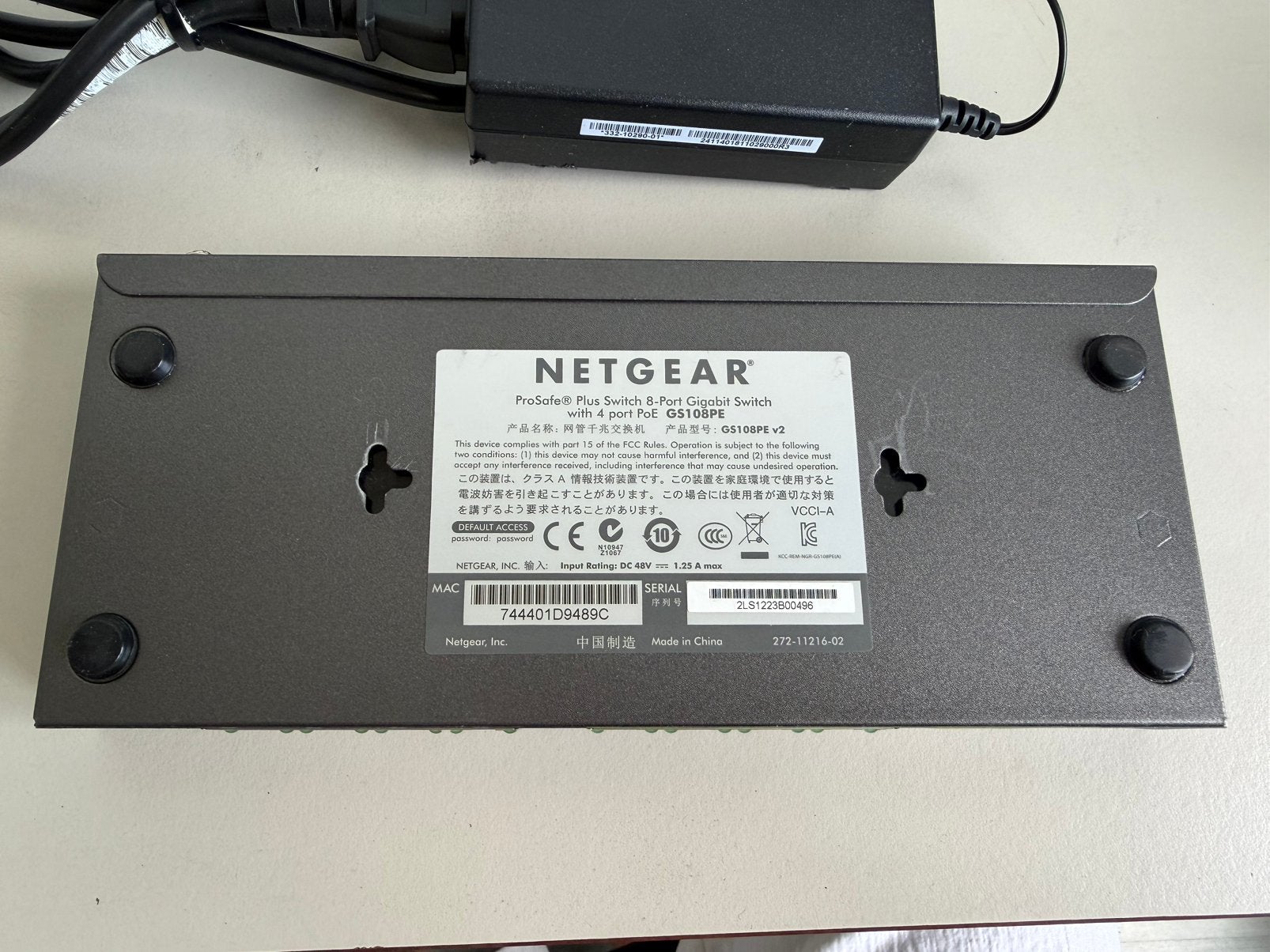 Netgear GS108PE v2 Smart Switch | 8 Poorten (4x PoE), ., Ophalen of Verzenden, Zo goed als nieuw, .