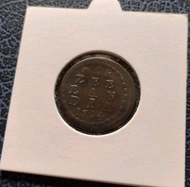 Mooie Duit 1794 Zeeland / Zeelandia, Ophalen of Verzenden, Vóór koninkrijk, Overige waardes