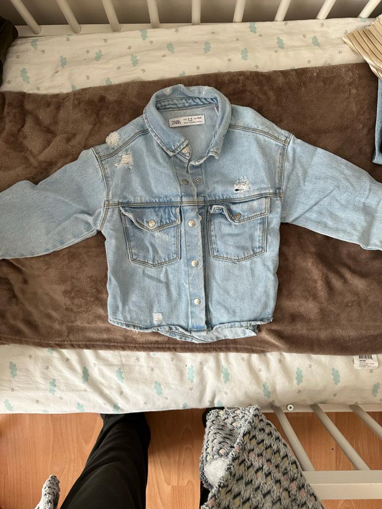 Zara jongens spijker blouse, Ophalen of Verzenden, Zo goed als nieuw, Jongen, Overhemd of Blouse