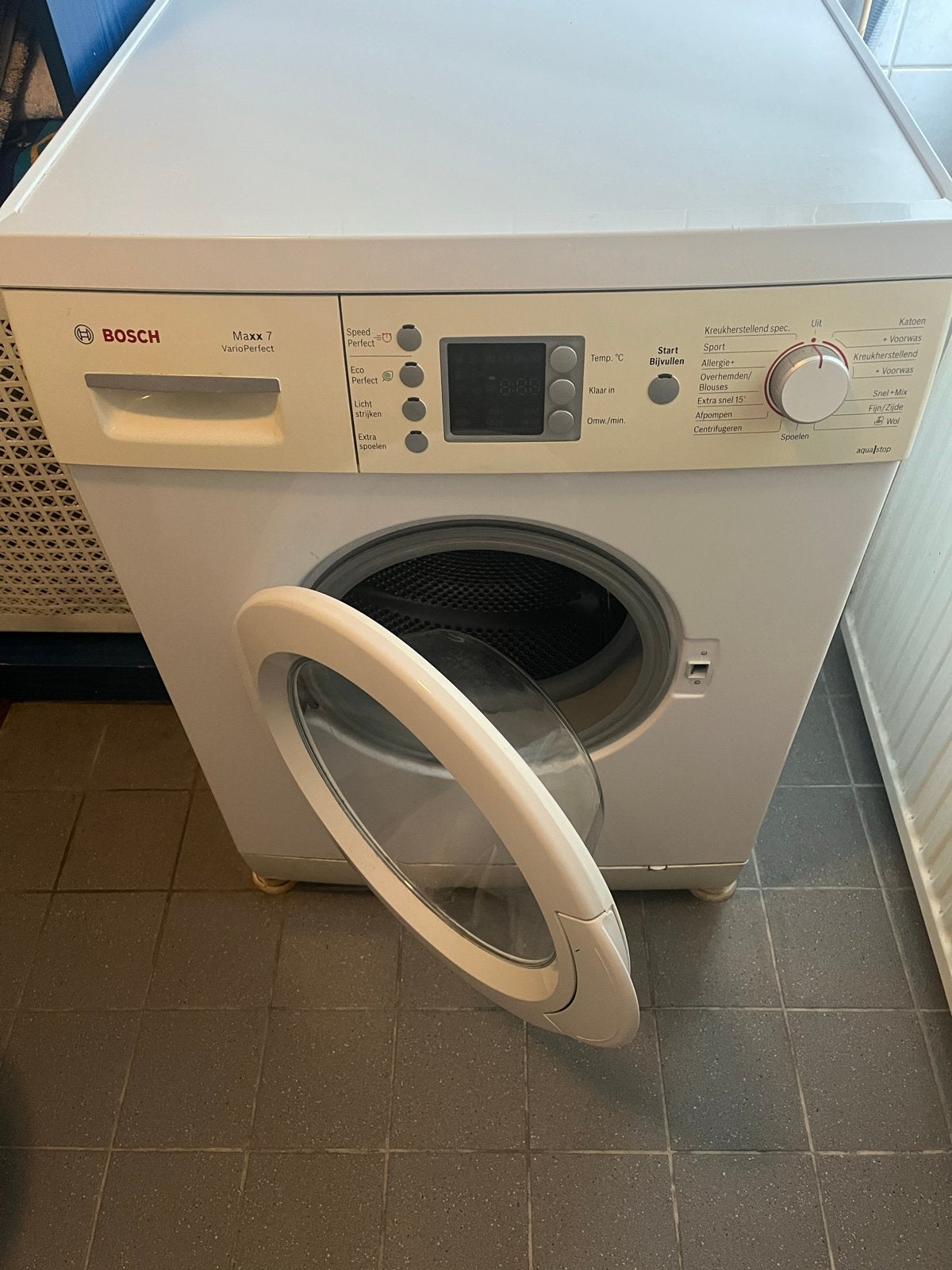 Bosch Maxx 7 VarioPerfect Wasmachine - Voorlader, Witgoed en Apparatuur, Ophalen, Gebruikt, Voorlader, Kort programma