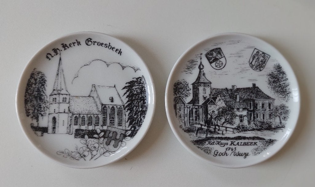 Schaaltje Groesbeek en Goch/ Weeze, Ophalen of Verzenden, Nieuw, Porselein, Bord of Schaal