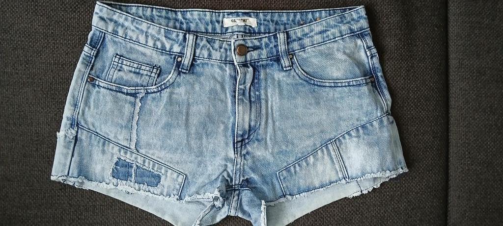 Korte spijkerbroek dames - Coolcat - Maat M, Maat 38/40 (M), Kort, Blauw, Ophalen of Verzenden
