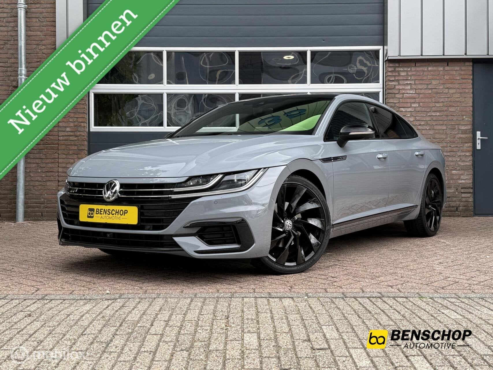 Volkswagen Arteon 2.0 TSI R-Line Virtual Massage Leer Carpla, Auto's, Volkswagen, Arteon, Zwart, 1984 cc, Leder
