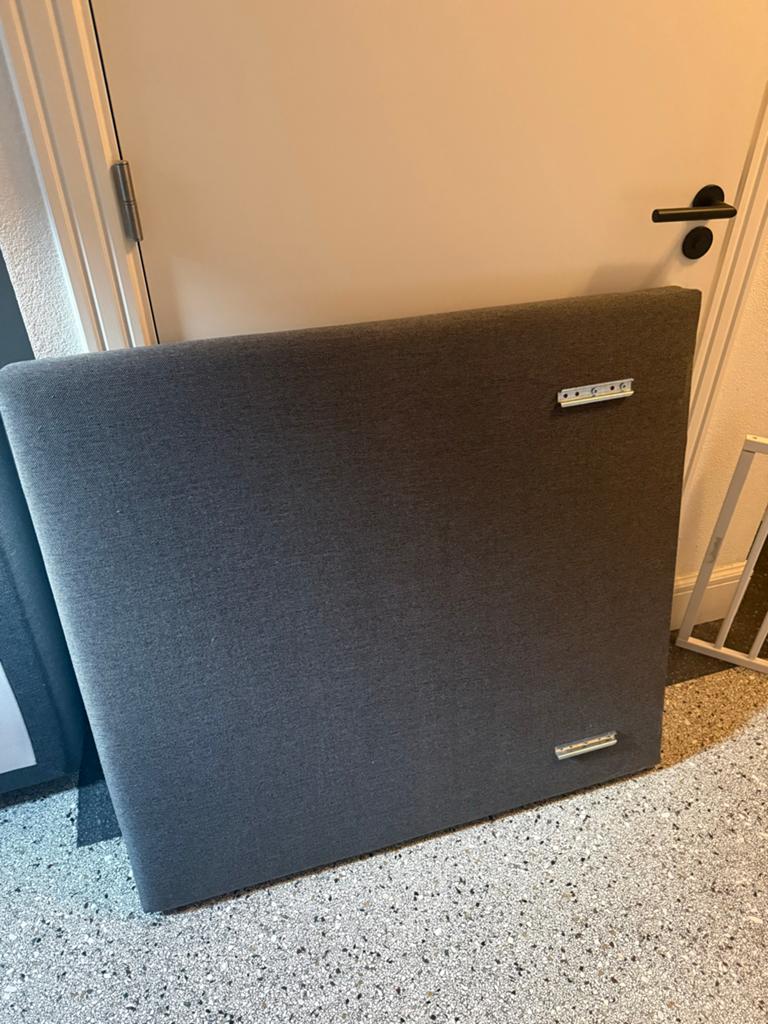 Boxspring bedbodem matras poten en hoofdbord - 90x200 cm, Ophalen, Gebruikt, 90 cm, Eenpersoons