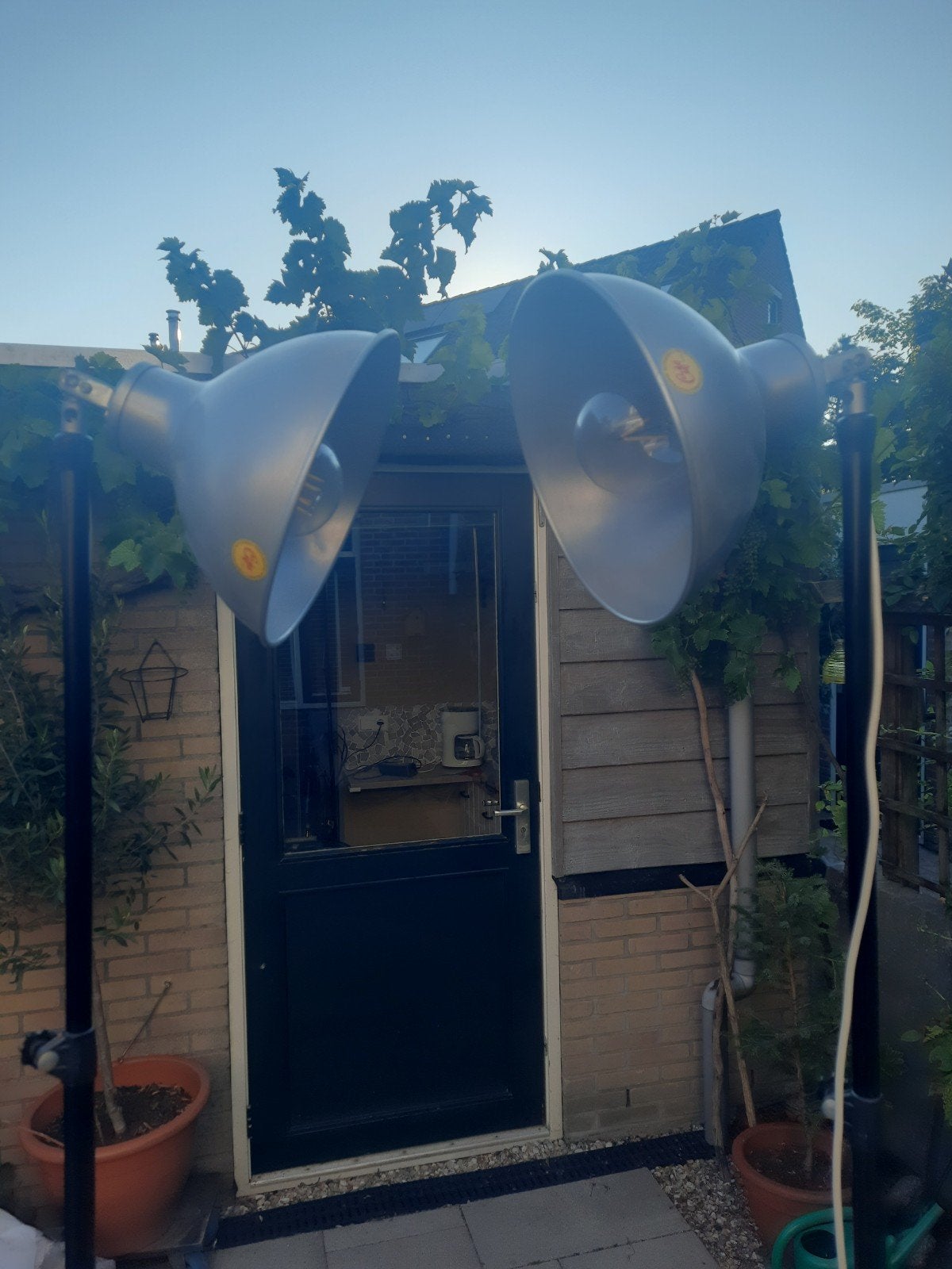 Twee vintage industriele Cifo fotolampen, Huis en Inrichting, Ophalen, Gebruikt, Industrieel, 200 cm of meer