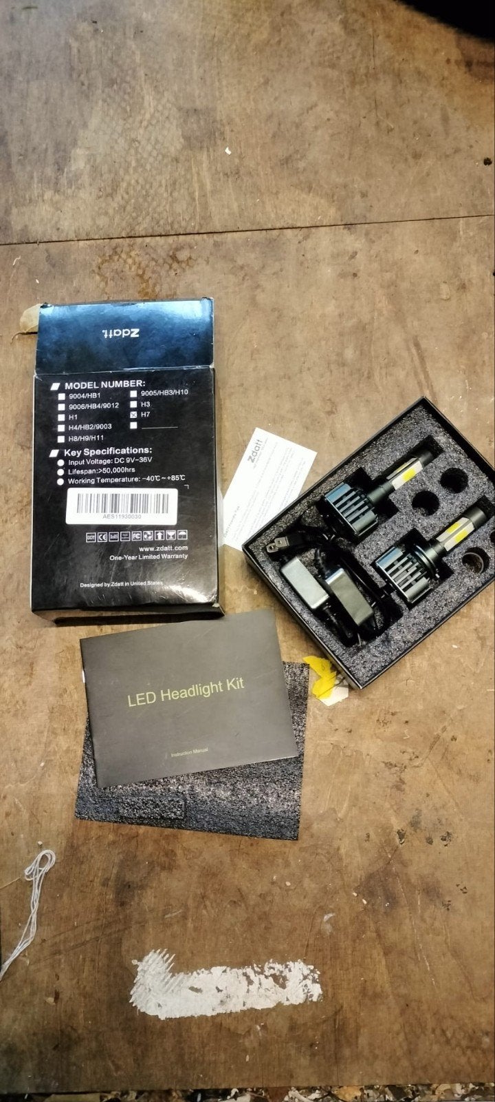 H7 LED Lamp - ZDATT - Nieuw in doos, Auto-onderdelen, Ophalen of Verzenden, Nieuw