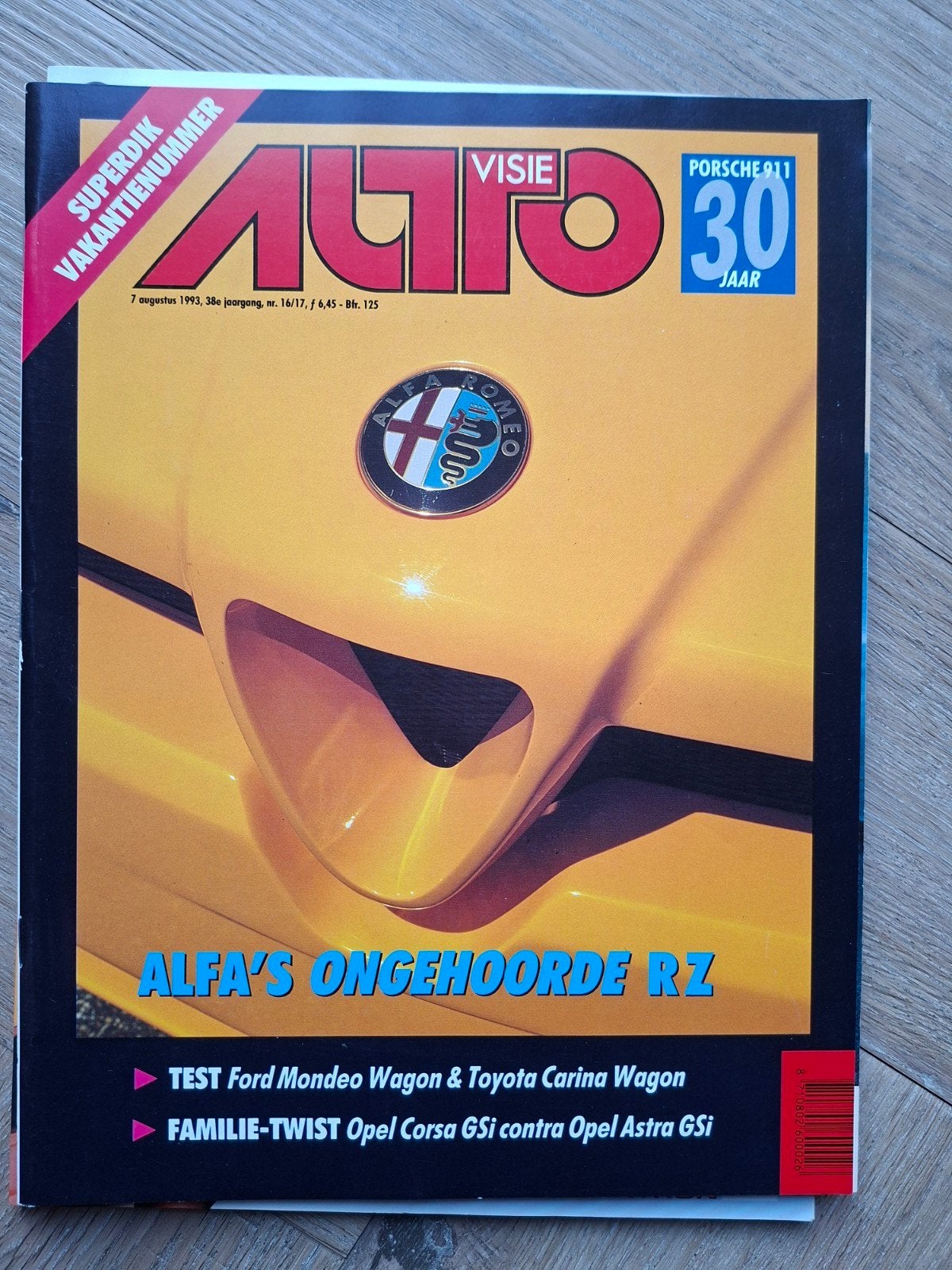 AutoVisie Magazine 1993: Alfa Romeo RZ & Porsche 911, Ophalen of Verzenden, Gelezen, Overige typen