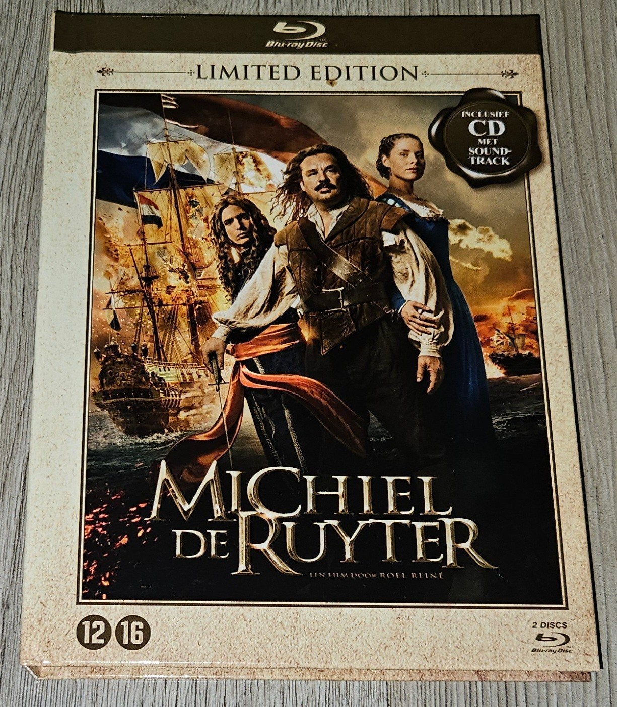 Michiel de Ruyter - Limited Edition Blu-ray (2 Discs), Cd's en Dvd's, Avontuur, Inclusief extra's, Nederlands, Film
