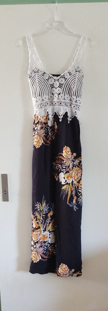 lange maxi jurk Stars, maat s/m,  volgnr 14, Zwart, Ophalen of Verzenden, Zo goed als nieuw, Maat 36 (S)