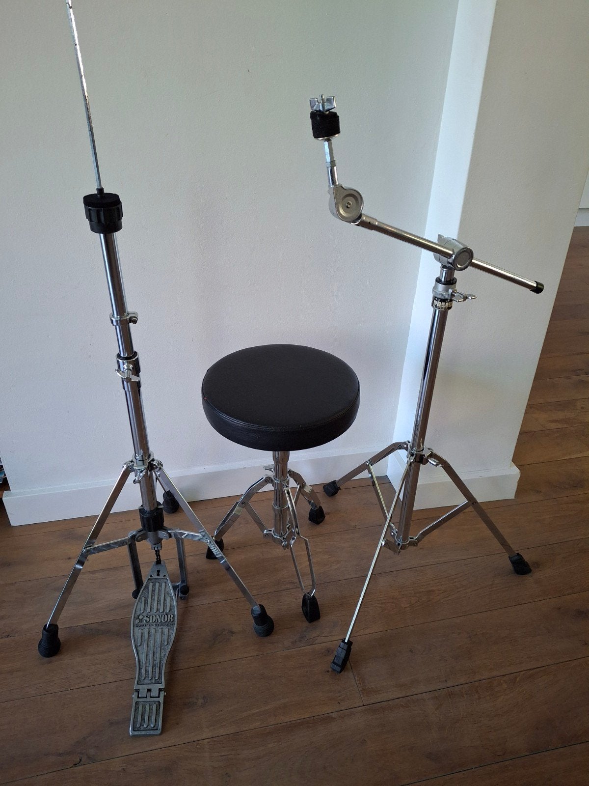 Drumspullen statief kruk hihat stand premier pearl tamasonor, Ophalen, Gebruikt, Pearl