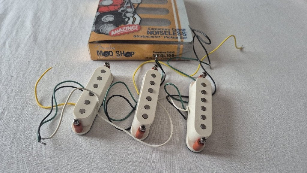 Fender Samarium Cobalt noiseless strat pickups, Muziek en Instrumenten, Verzenden, Zo goed als nieuw, Elektrische gitaar