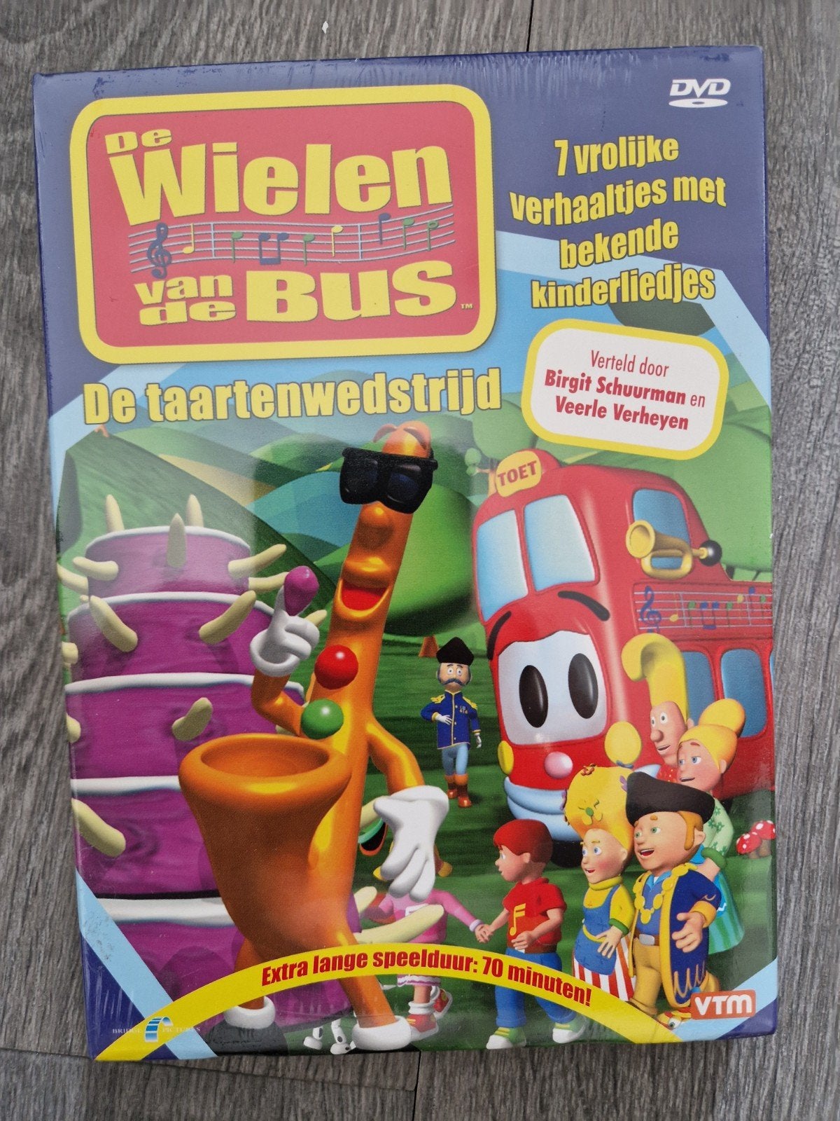 De Wielen van de Bus: De Taartenwedstrijd DVD (70 min), Cd's en Dvd's, Dvd's | Kinderen en Jeugd, Nieuw in verpakking, Tv fictie