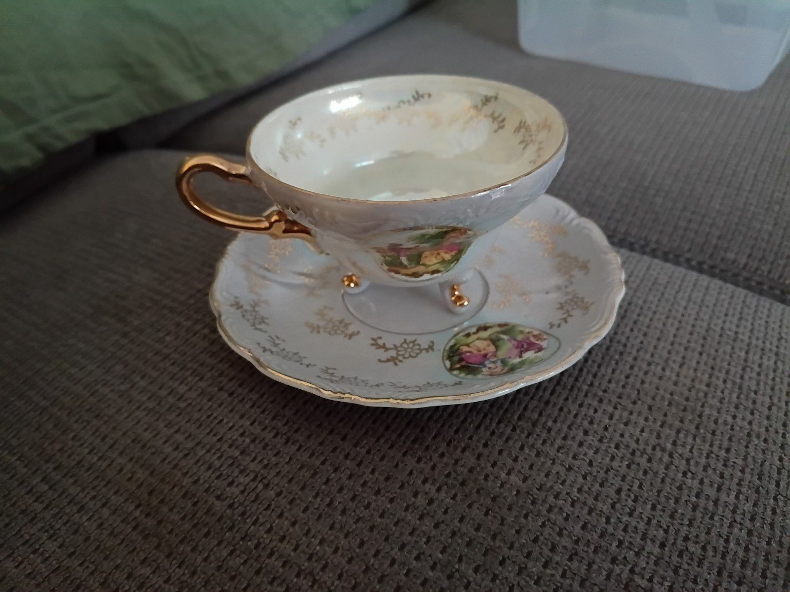Vintage Versailles theekopje met schotel, Antiek en Kunst, Ophalen of Verzenden