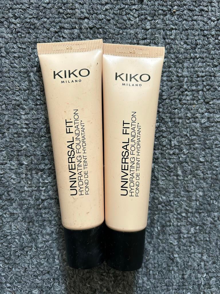 KIKO MILANO Universal Fit Hydrating Foundation Warm Beige 15, Gehele gezicht, Beige, Nieuw, Ophalen of Verzenden