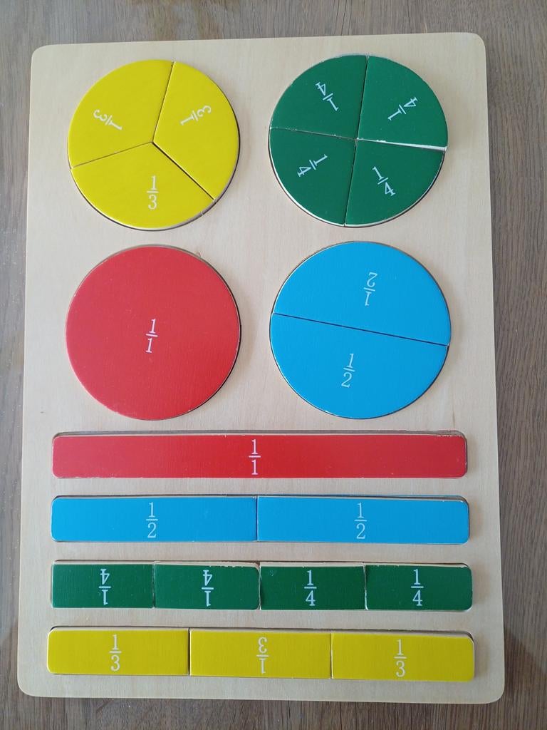 educatieve puzzel breuken, Ophalen, Zo goed als nieuw, Rekenen