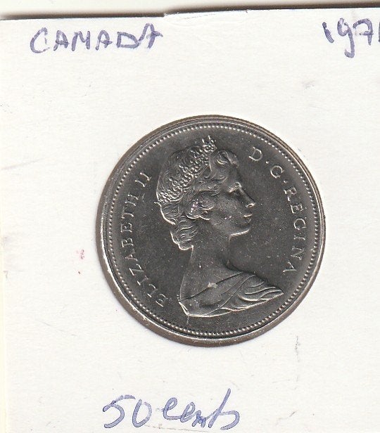 canada  50 cent 1976, Ophalen of Verzenden, Zo goed als nieuw