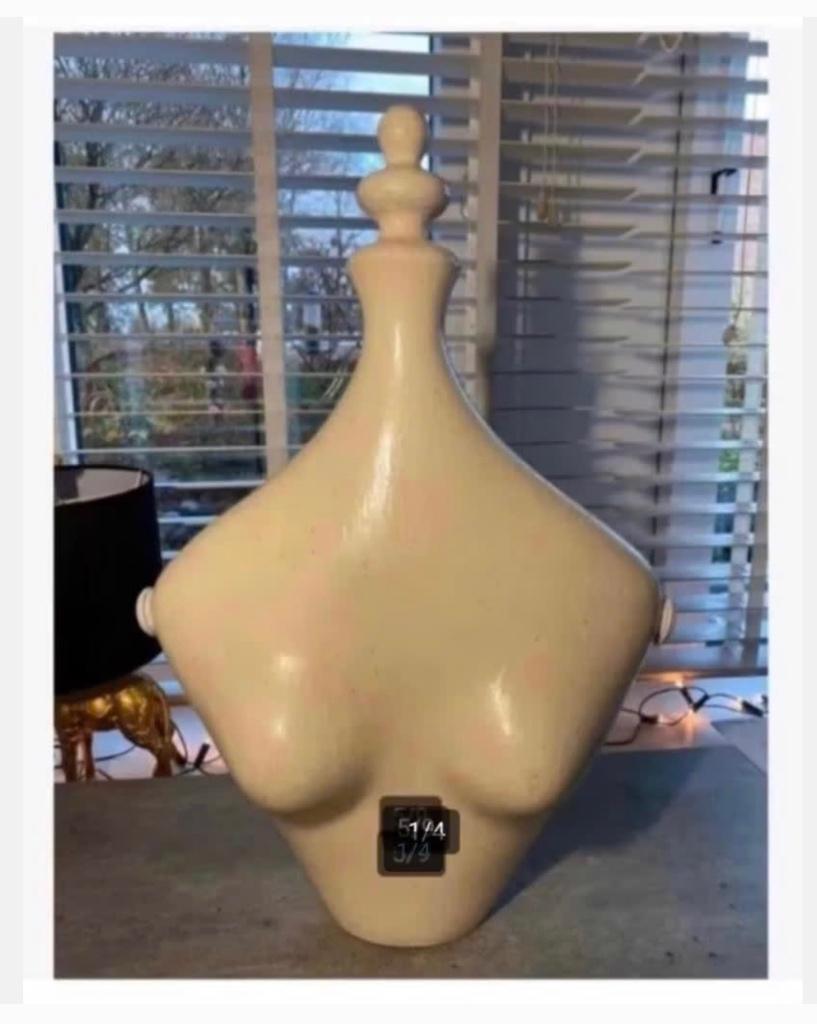 Antieke buste body paspop vrouw, 54 cm, Antiek en Kunst, Curiosa en Brocante, Ophalen of Verzenden
