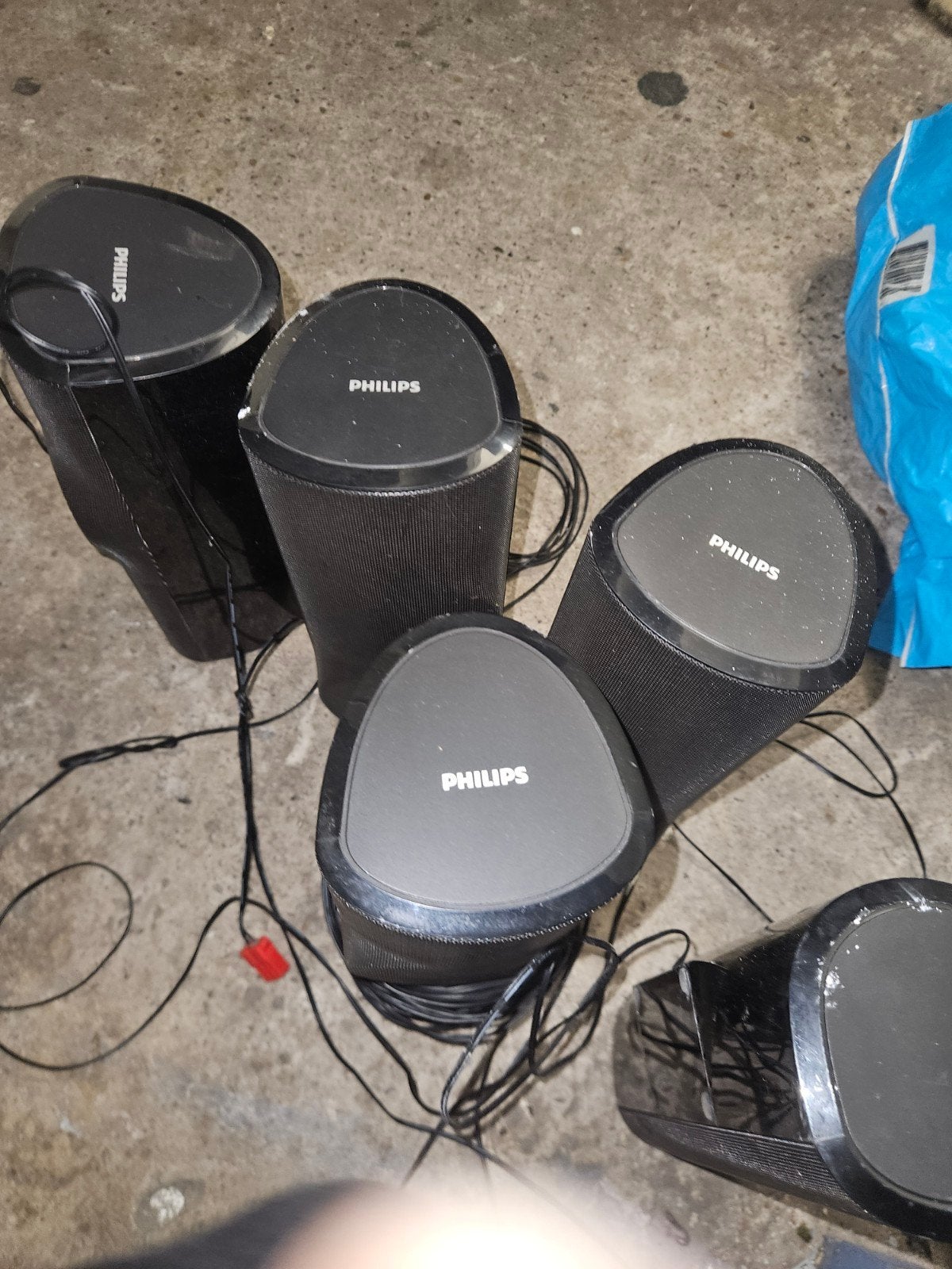 Philips box set - 5 speakers, Audio, Tv en Foto, Philips, Gebruikt, Speakerset, Ophalen of Verzenden