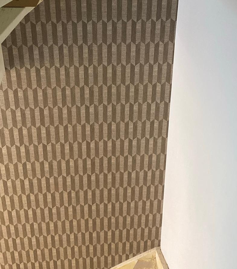 5 halve rollen Ashford & Sons Quinn Bruin Behang, Ophalen, 25 tot 50 m², Bruin