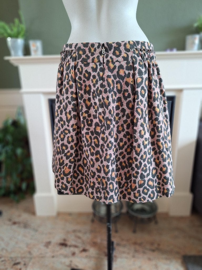 Bogner winter rok luipaard print gevoerd wol 38 M, Kleding | Dames, Maat 38/40 (M), Overige kleuren, Verzenden, Bogner