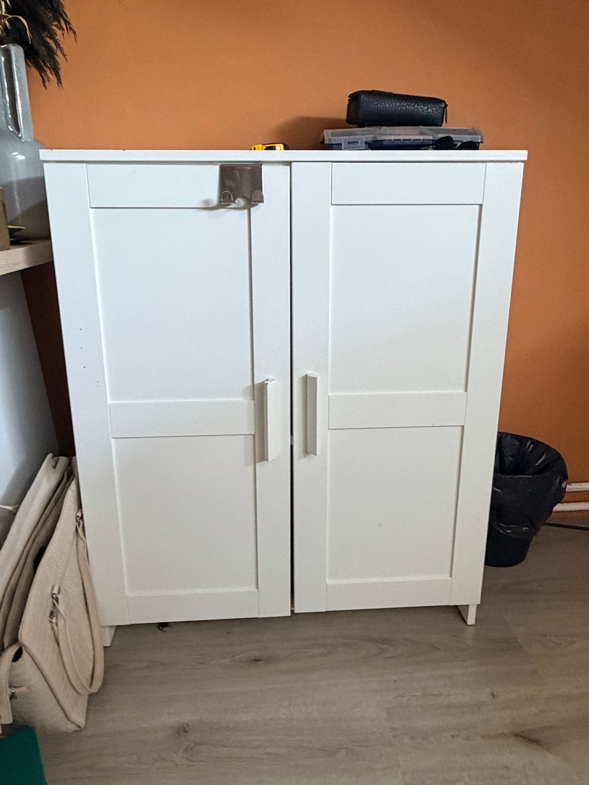 Compacte witte kast met 2 deuren - 78x95x41 cm, Ophalen, Gebruikt, 50 tot 100 cm, Minder dan 100 cm