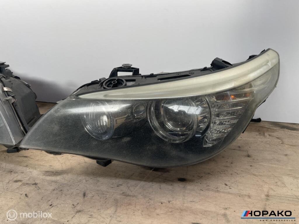Koplampen set BMW E60 LCI / facelift xenon I (origineel), Gebruikt, Einsteinlaan 5 rijswijk, Bmw, Ophalen of Verzenden