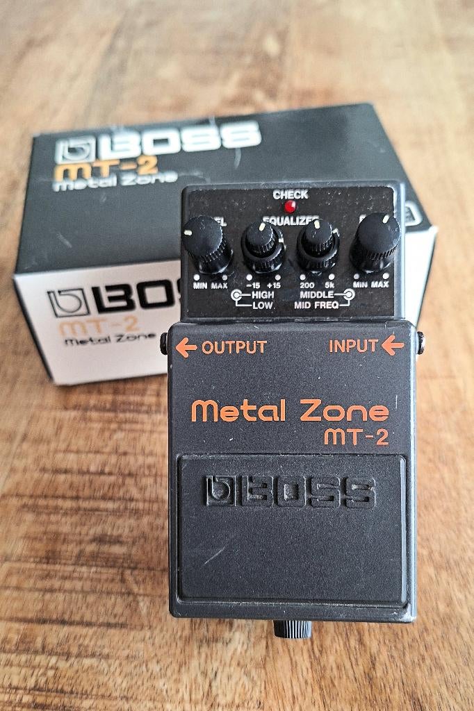 Boss MT-2 Metal zone, Muziek en Instrumenten, Effecten, Ophalen of Verzenden, Gebruikt, Distortion, Overdrive of Fuzz