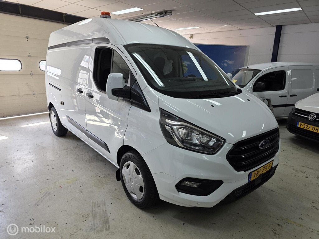 Ford Transit Custom 320 2.0 TDCI L2H2 Airco Cruise, Auto's, Gebruikt, 4 cilinders, Wit, Origineel Nederlands