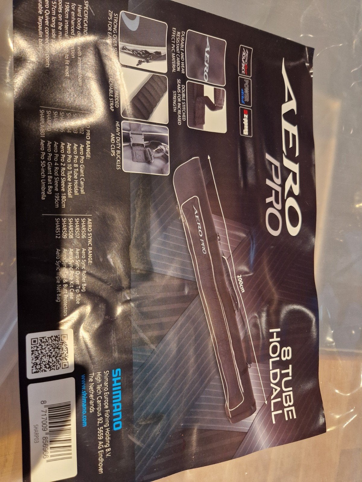 Shimano Aero Pro 8 Tube Holdall - Foudraal, Watersport en Boten, Hengelsport | Algemeen, Ophalen of Verzenden, Nieuw, Koffer of Tas