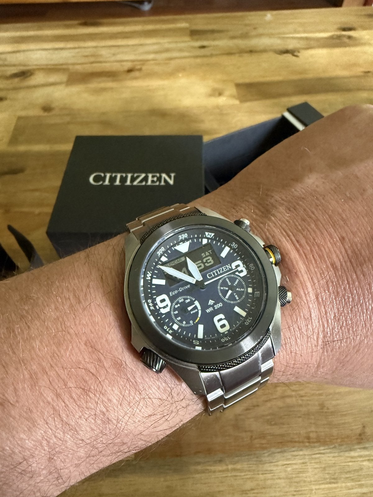 Citizen Land JV1006-51L, Sieraden, Tassen en Uiterlijk, Horloges | Heren, Ophalen of Verzenden, Zo goed als nieuw