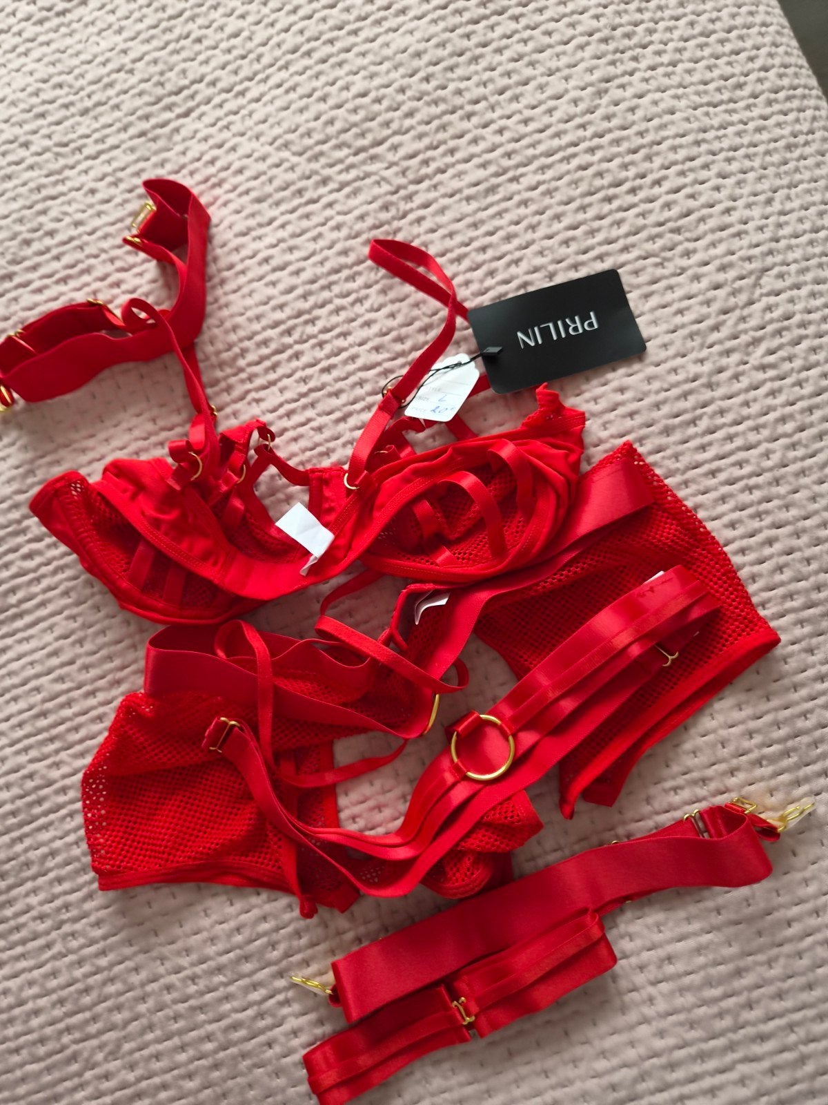 lingerie setje, Ophalen of Verzenden, Rood, Setje