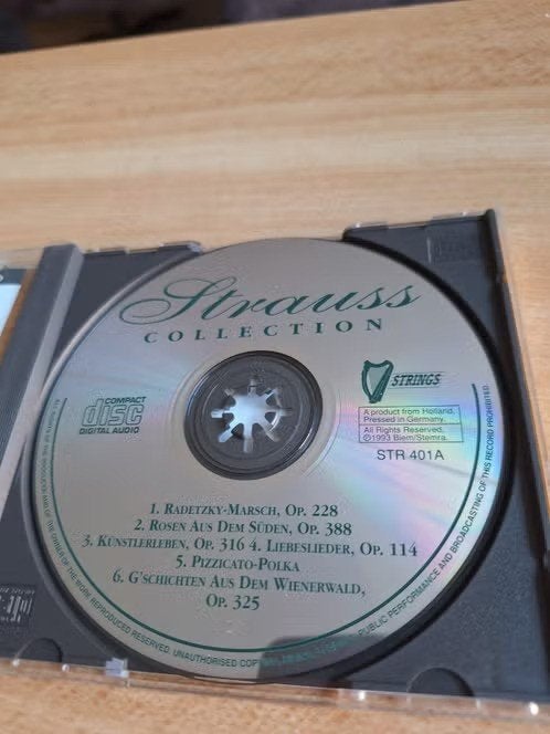 Cd Strauss collection deel 1 h, Overige componisten, Overige typen, Ophalen of Verzenden, Zo goed als nieuw