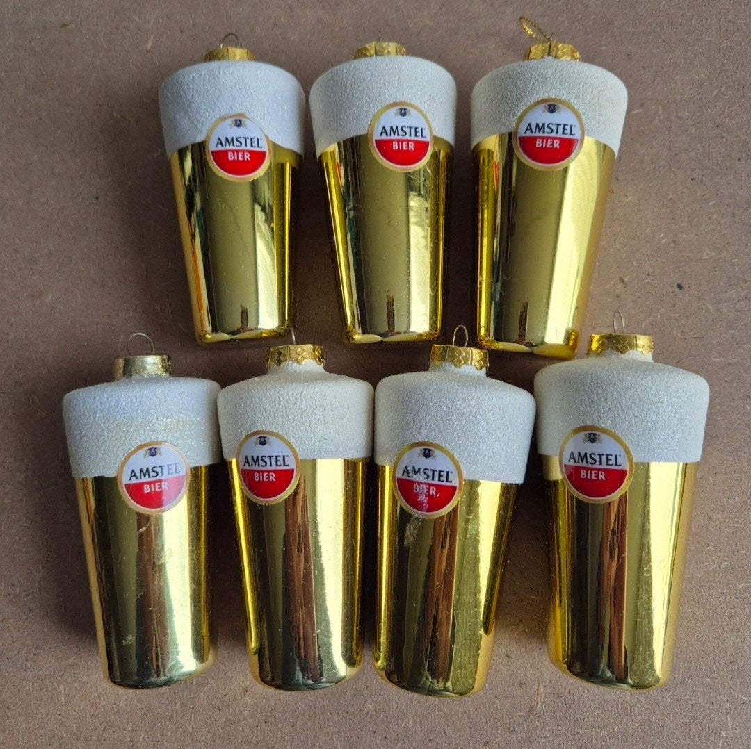 Kerstboomhangers Amstel bier, Verzamelen, Biermerken, Ophalen of Verzenden, Zo goed als nieuw, Amstel
