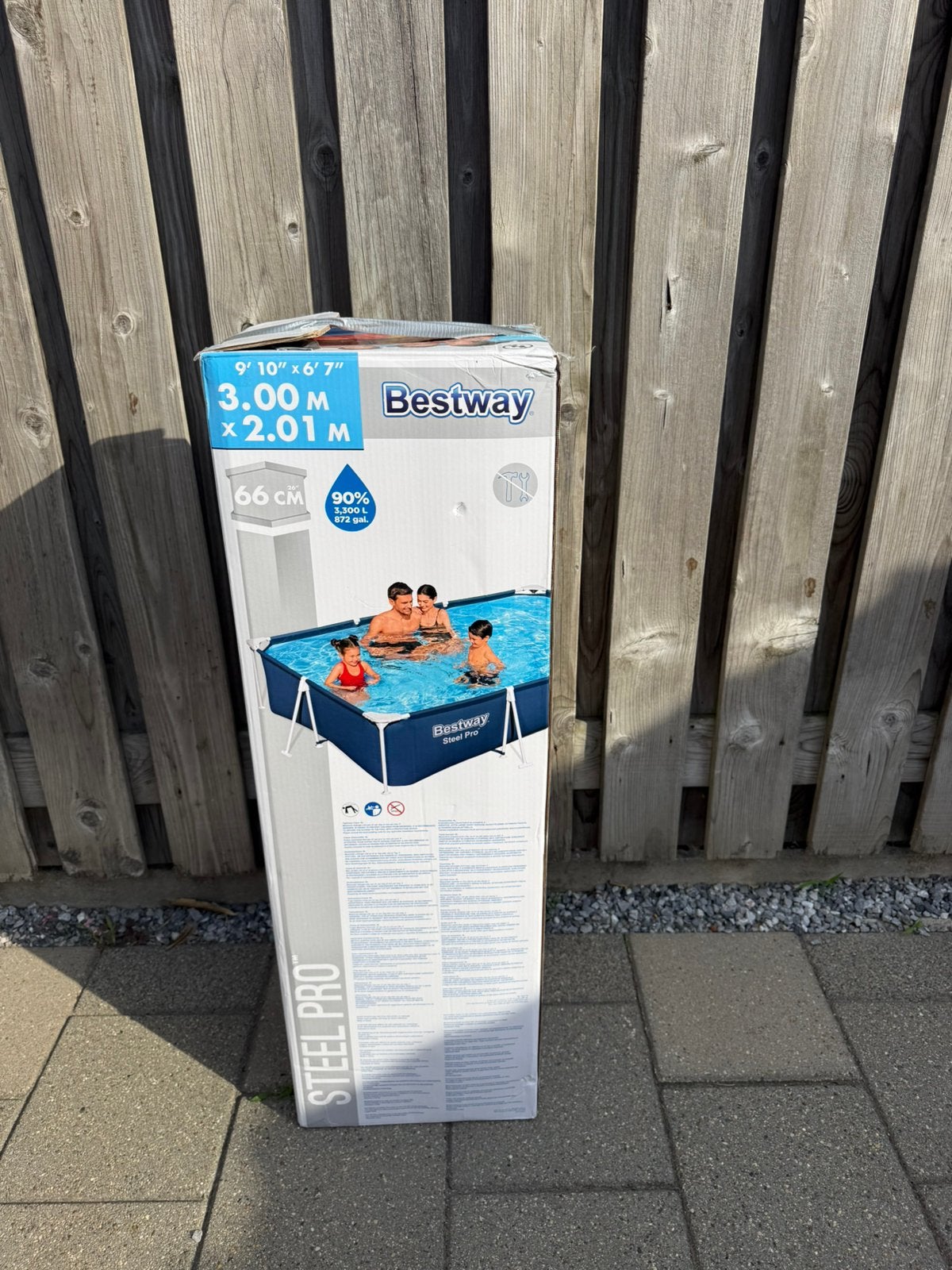 Zwembad bestway 3.00x2.01m 66cm hoogte met pomp, Tuin en Terras, Zwembaden, Ophalen, Gebruikt, Opzetzwembad, 200 tot 400 cm