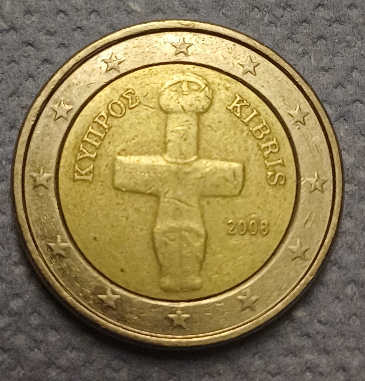 2 Euro Cyprus 2008 - Losse munt, Postzegels en Munten, Ophalen of Verzenden, Cyprus, 2 euro, Losse munt
