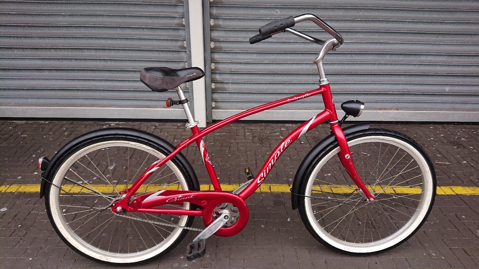 Single cruiser 26 inch wielen framemaat 47 cm, 47 tot 51 cm, Ophalen, Zo goed als nieuw, Staal