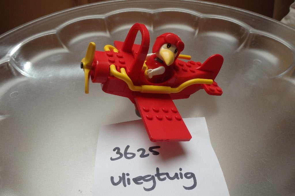 Lego Fabuland rood vliegtuig met piloot, 3625, Kinderen en Baby's, Speelgoed | Duplo en Lego, Lego, Ophalen of Verzenden, Zo goed als nieuw